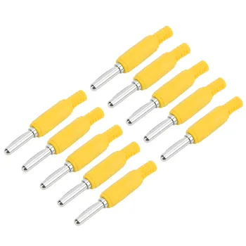 10pcs J.10023 4mm Banana Plug Professional Brass 4mm Male Banana Plug for Security AccessoriesGreen зелёный