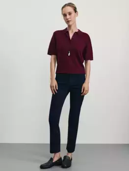 Джинсы slim укороченные