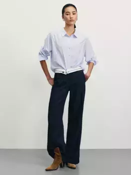 Джинсы wide leg с высокой посадкой