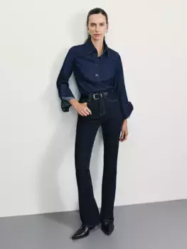 Джинсы bootcut с высокой посадкой