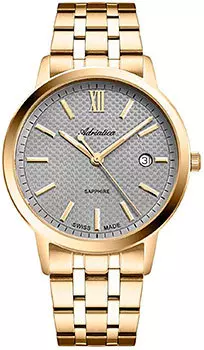 Швейцарские наручные мужские часы Adriatica 8333.1167Q. Коллекция Classic