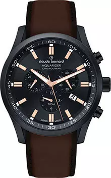 Швейцарские наручные мужские часы Claude Bernard 10222-37NCNIR. Коллекция Aquarider