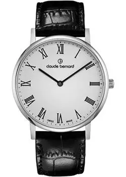 Швейцарские наручные мужские часы Claude Bernard 20219-3BR. Коллекция Classic Slim Line