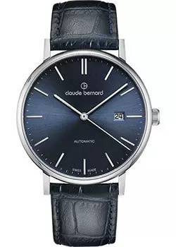 Швейцарские наручные мужские часы Claude Bernard 80102-3BUIN. Коллекция Classic Automatic
