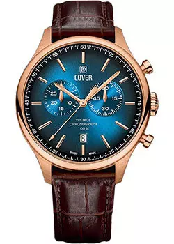 Швейцарские наручные мужские часы Cover CO192.07. Коллекция Chapman Chronograph
