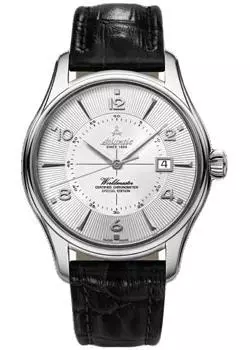 Швейцарские наручные мужские часы Atlantic 52753.41.25S. Коллекция Worldmaster