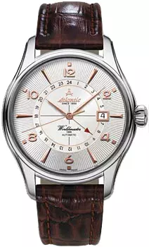 Швейцарские наручные мужские часы Atlantic 52756.41.25R. Коллекция Worldmaster