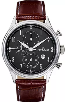 Швейцарские наручные мужские часы Grovana 1192.9537. Коллекция Chrono