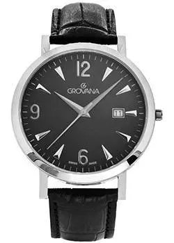 Швейцарские наручные мужские часы Grovana 1230.1537. Коллекция Traditional