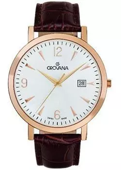 Швейцарские наручные мужские часы Grovana 1230.1562. Коллекция Traditional