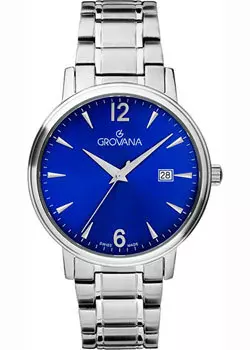 Швейцарские наручные мужские часы Grovana 1550.1135. Коллекция Traditional