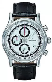 Швейцарские наручные мужские часы Grovana 1730.9532. Коллекция Chrono