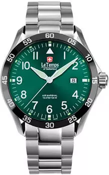 Швейцарские наручные мужские часы Le Temps LT1040.14BS01. Коллекция Air Marshal