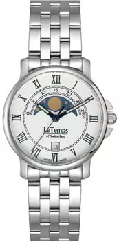 Швейцарские наручные мужские часы Le Temps LT1055.06BS01. Коллекция Gent