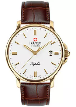 Швейцарские наручные мужские часы Le Temps LT1067.54BL62. Коллекция Zafira Gent 41