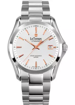 Швейцарские наручные мужские часы Le Temps LT1080.04BS01. Коллекция Sport Elegance