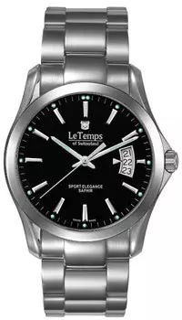 Швейцарские наручные мужские часы Le Temps LT1080.12BS01. Коллекция Sport Elegance