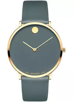 Швейцарские наручные мужские часы Movado 0607136. Коллекция Ultra Slim 70th Anniversary