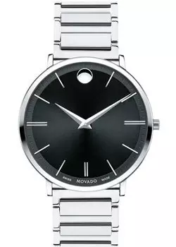 Швейцарские наручные мужские часы Movado 0607167. Коллекция Ultra Slim