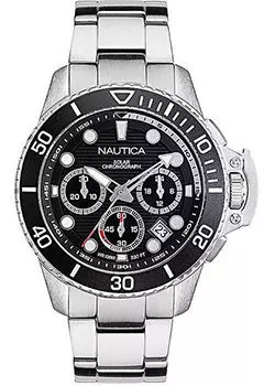 Швейцарские наручные мужские часы Nautica NAPBSC906. Коллекция Bayside Chrono Solar