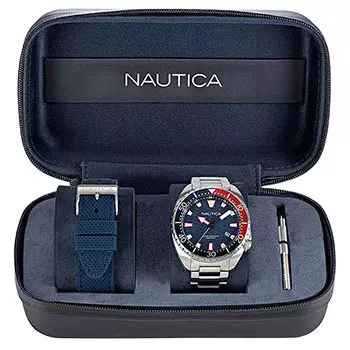 Швейцарские наручные мужские часы Nautica NAPHAS904. Коллекция Hammock Box Set