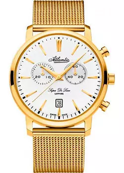 Швейцарские наручные мужские часы Atlantic 64456.45.21. Коллекция Super De Luxe