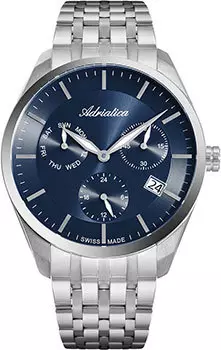 Швейцарские наручные мужские часы Adriatica 8309.5115QF. Коллекция Multifunction