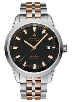 Швейцарские наручные мужские часы Atlantic 73365.43.61R. Коллекция Seacloud