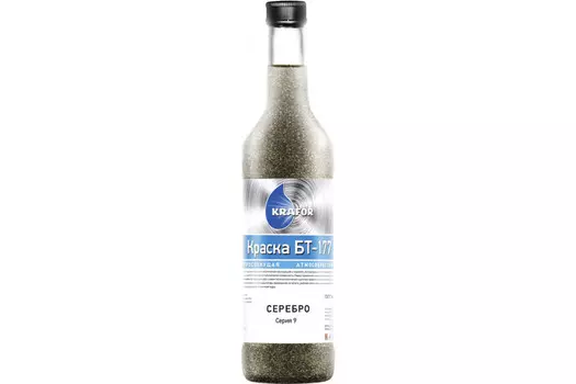 KRAFOR Краска БТ-177 серебрянка 1 л / 0,7 кг 14 48423