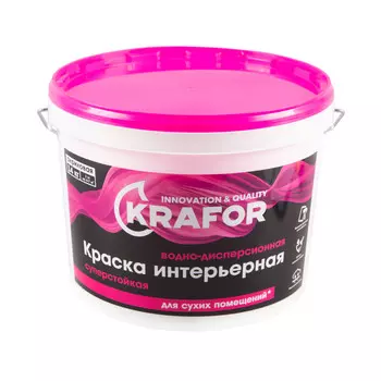 KRAFOR краска в/д интерьерная суперстойкая 14 кг 26964
