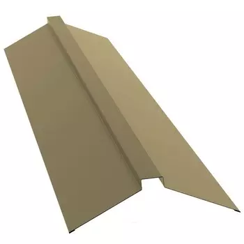 Конек плоский Grand Line Pe Ral 1014 115х30х115 мм резка