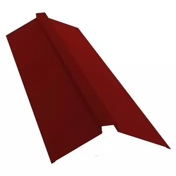 Конек плоский Grand Line Pe Ral 3011 115х30х115 мм резка