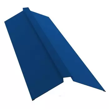 Конек плоский Grand Line Velur20 Ral 5005 115х30х115 мм резка