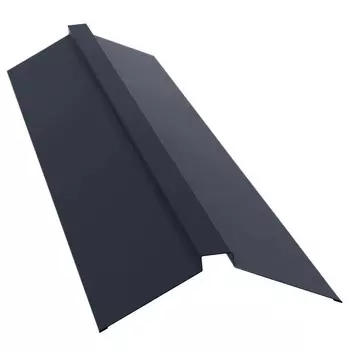 Конек плоский Grand Line Velur20 Ral 5011 115х30х115 мм резка