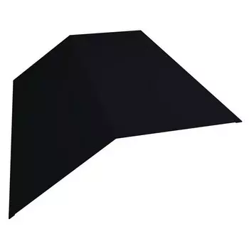Конек плоский Grand Line Velur20 Ral 9005 190х190 мм резка