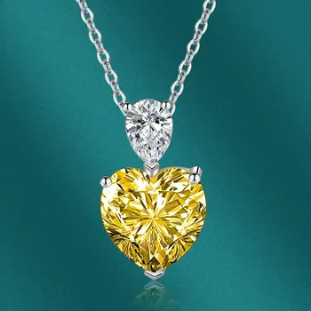 BELLA BOX Сердце Кулон Ожерелье Многоцветные Модные Свадебные Помолвочные Ювелирные Изделия синий