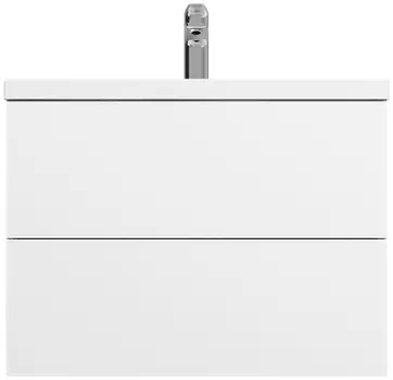 Тумба с раковиной Am.Pm Gem 75 см M90FHX07522WG белый глянец