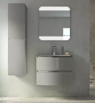 Тумба с раковиной Cezares Vague 70 54854 grigio lucido