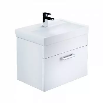 Тумба с раковиной Iddis New Mirro 60 см NMIR60Wi95K белый