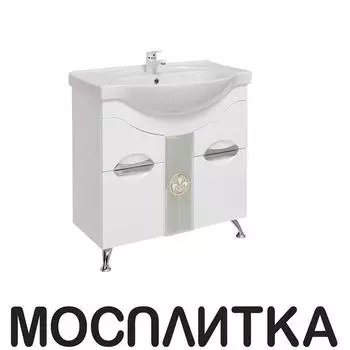 Тумба с раковиной Onika Флорена 80.13 белая, 108021