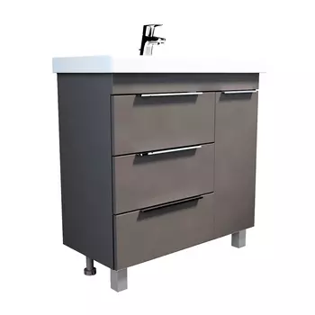 Тумба с раковиной 1Marka Gaula 80 см У92546 черный