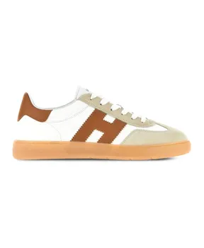 Кожаные кроссовки с замшевыми вставками Hogan, мультиколор