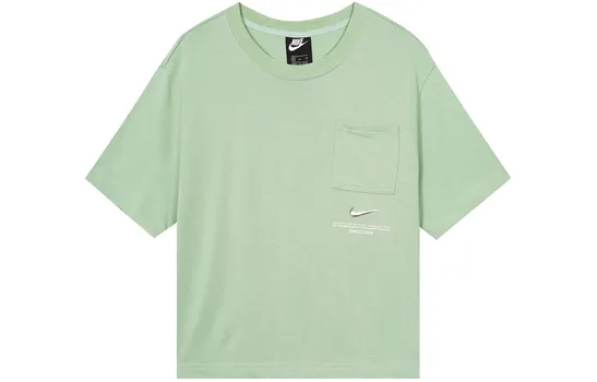 Укороченный топ женский зеленый Nike