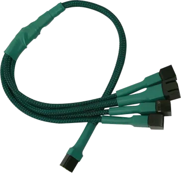 Разветвитель Nanoxia NX34A60G 3-pin в 4 х 3-pin, 60см, зеленый