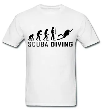 Новая футболка унисекс с короткими рукавами на заказ, футболка Evolution Scuba, унисекс, хлопковая футболка большого размера, футболки в стиле хип-хоп, топы L