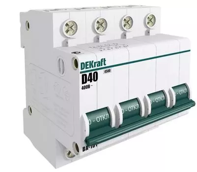 Автоматический выключатель DEKraft 11044DEK ВА-101 4Р 25А (B) 4,5кА