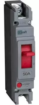 Автоматический выключатель DEKraft 28012DEK cиловой 1P 50A 20кА