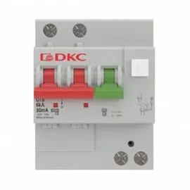 Автоматический выключатель дифф. тока (АВДТ) DKC MDV63-22C16-A 6kA, тип характеристики C, 1P+N, 16A, тип A, 4 модуля, "YON"