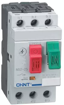 Автоматический выключатель для защиты двигателя CHINT 495074 0.25-0.4А NS2-25