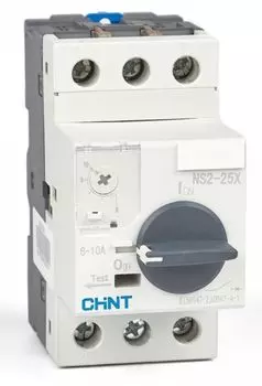 Пускатель CHINT 495185 NS2-25X, 6-10А, с поворотн., ручкой (R)